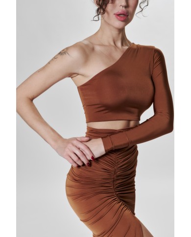 DLOUHÉ ŠATY NA JEDNO RAMENO