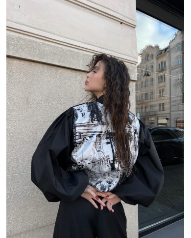 BOMBER Z HEDVÁBNÉHO TAFTU