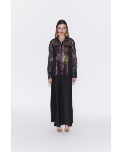 METALICKÁ HEDVÁBNÁ KOŠILE