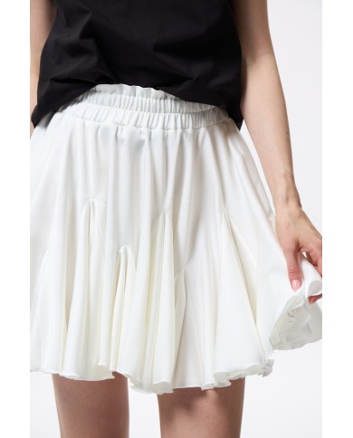 SATÉNOVÁ SUKNĚ S VOLÁNKY