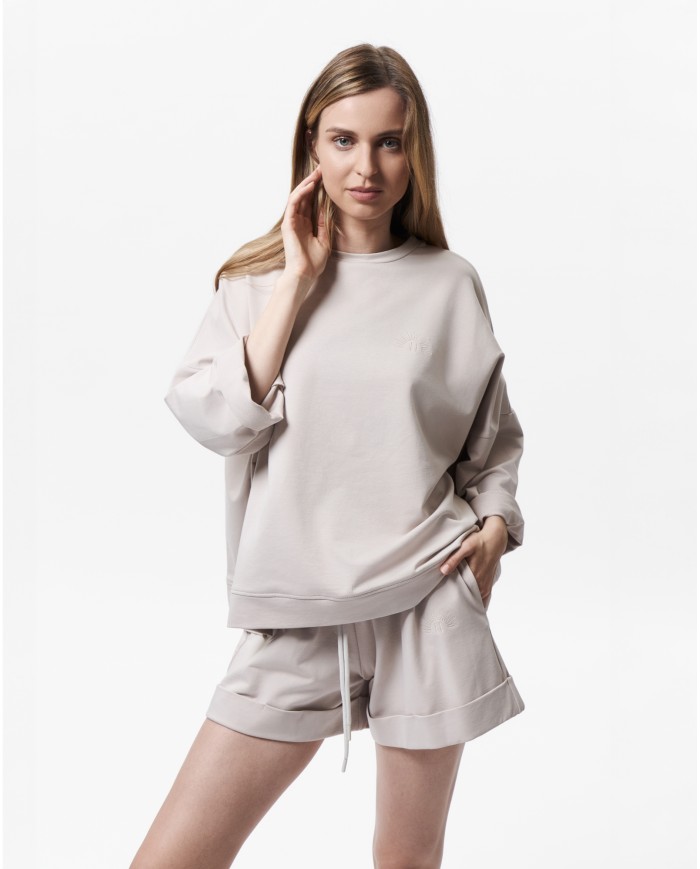 ONESIZE BÉŽOVÁ MIKINA