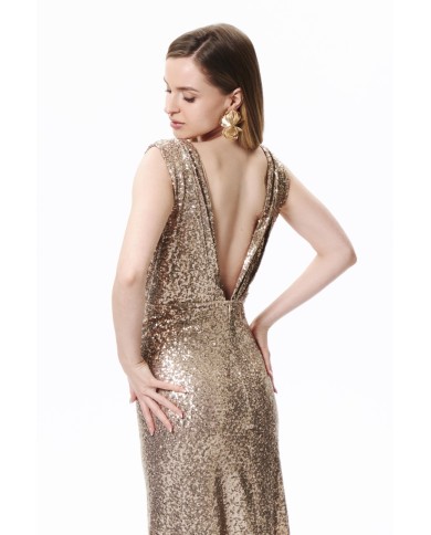 ZLATÉ FLITROVÉ ŠATY ELEGANCE