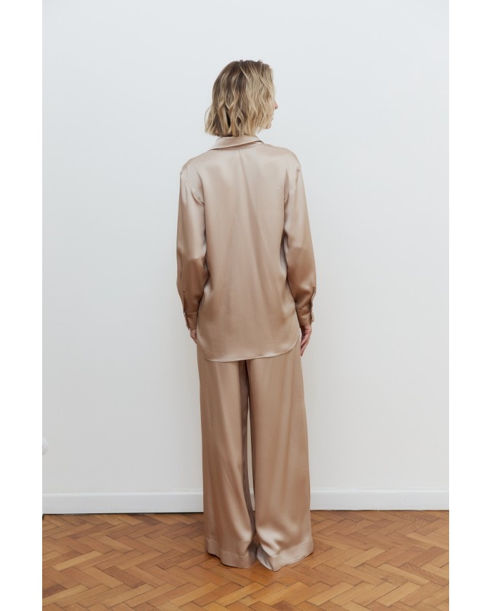 BÉŽOVÝ SATENOVÝ KOMPLET