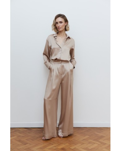 BÉŽOVÝ SATENOVÝ KOMPLET