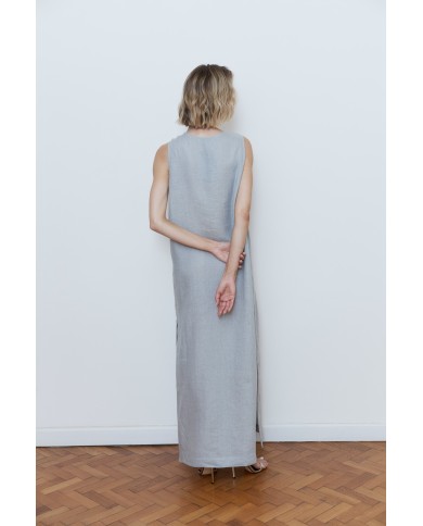 LNĚNE MAXI ŠATY